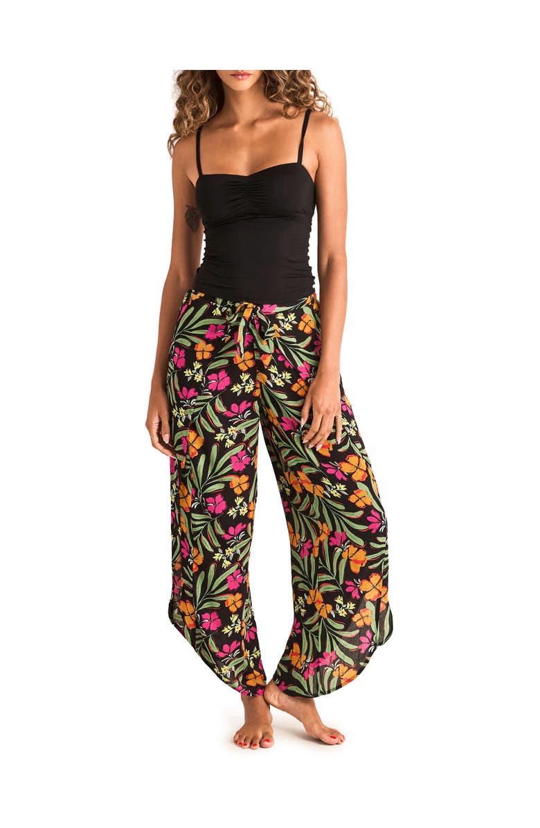 Adore Me Patti Cami And Pants Set, Main, color, Tropical Black
