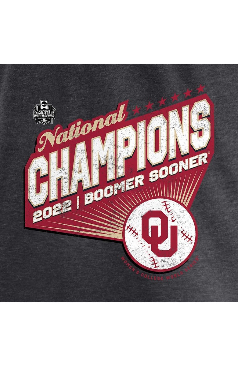 Nike Youth Nike Heathered Gray Oklahoma Sooners 2022 NCAA Softball Women's College World Series Champions T-Shirt, Alternate, color, 