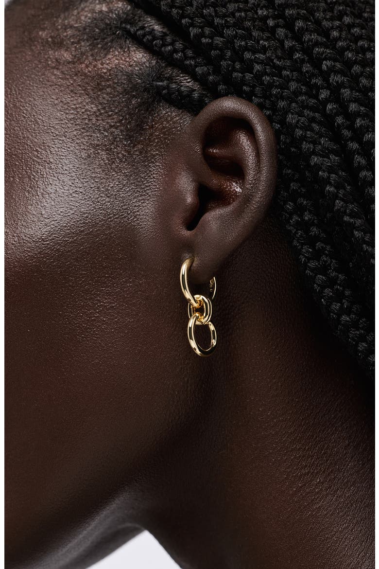Remi 14k Gold Plated Drop Earrings, Alternate, color, GOLD