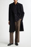 OUR LEGACY Whale Double Breasted Mohair Blend Coat