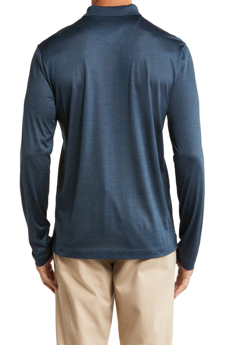 Canali Silk Long Sleeve Polo, Alternate, color, 