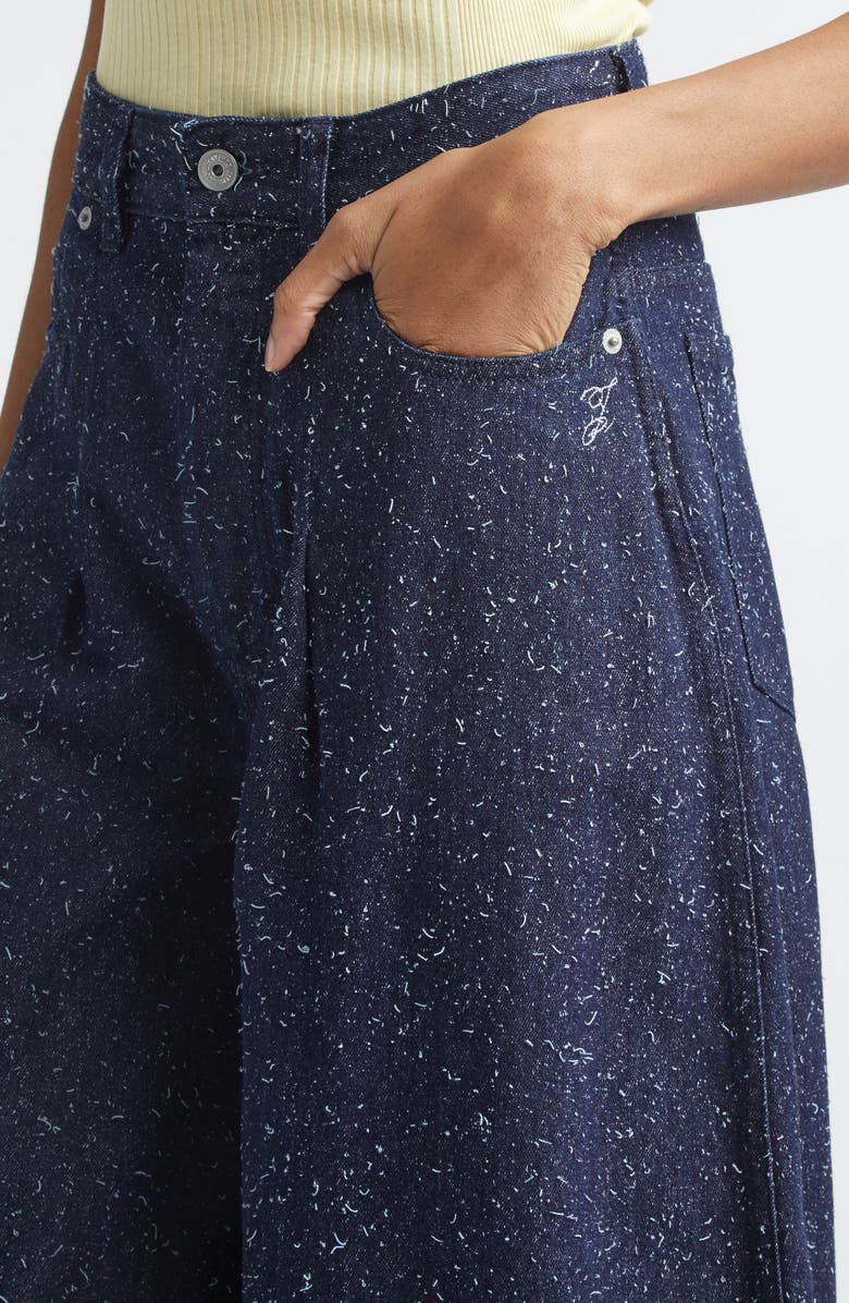 Jacquemus Le de Nimes Ovalo High Waist Barrel Leg Jeans, Alternate, color, Navy