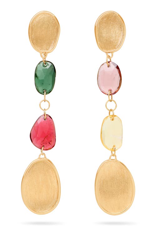 Marco Bicego Lunaria Color Drop Earrings In Gold