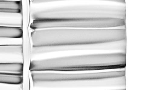Bony Levy 14k Gold Fluted Huggie Hoop Earrings In 14k White Gold