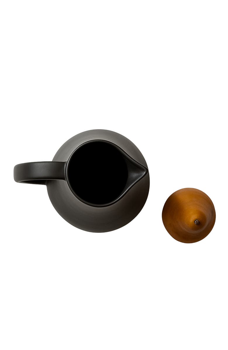 Gharyan Stoneware Kuduo Pitcher, Alternate, color, Matte Black