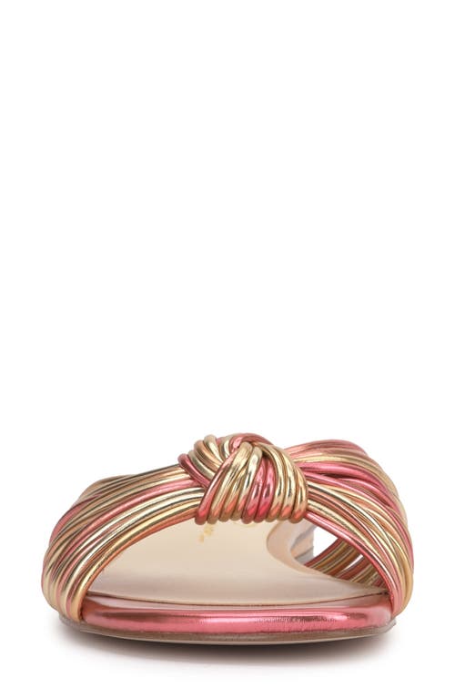 Jessica Simpson Dydra Slide Sandal In Soft Pink/gold