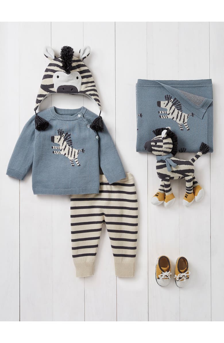 Elegant Baby Zebra Outfit, Blanket & Toy Set, Main, color,