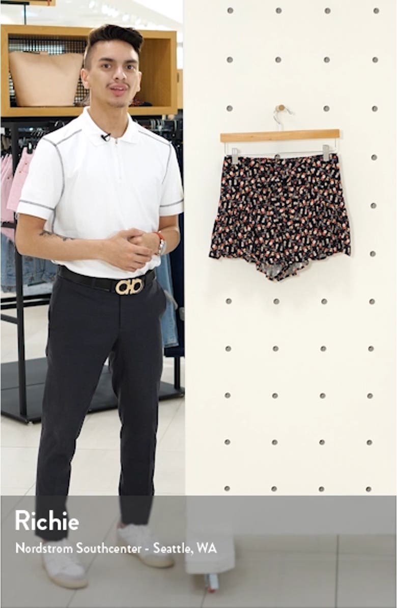 Tie Waist Floral Shorts, sales video thumbnail