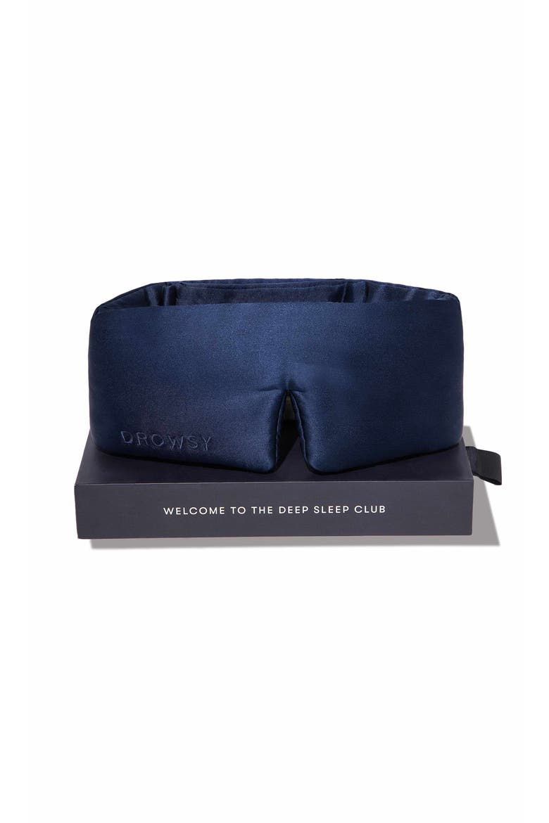 Silk Sleep Mask, Main, color, Midnight Blue