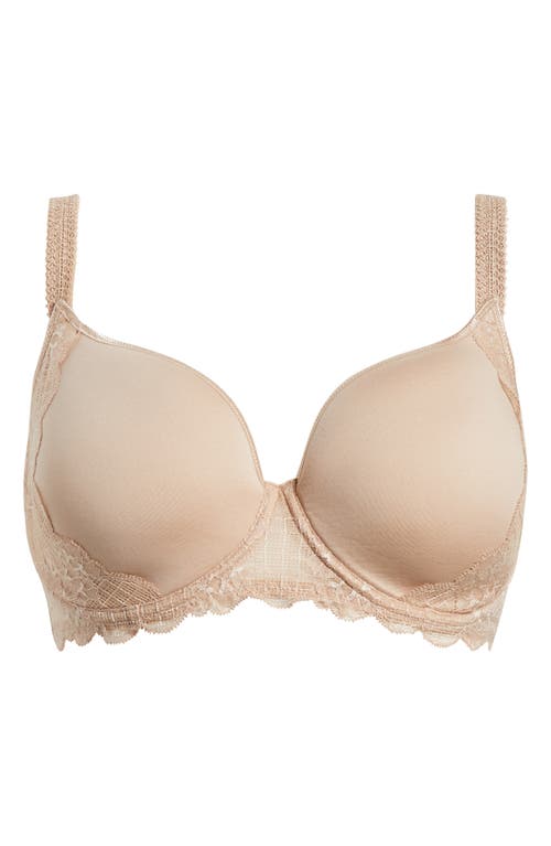 Simone Perele Reve Underwire 3D Plunge Bra in Nude at Nordstrom, Size 38C