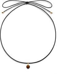 Monica Vinader Round Semiprecious Stone Pendant Necklace