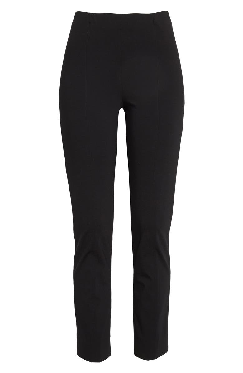 Misook Nia Straight Leg Ponte Knit Pants, Alternate, color, Black