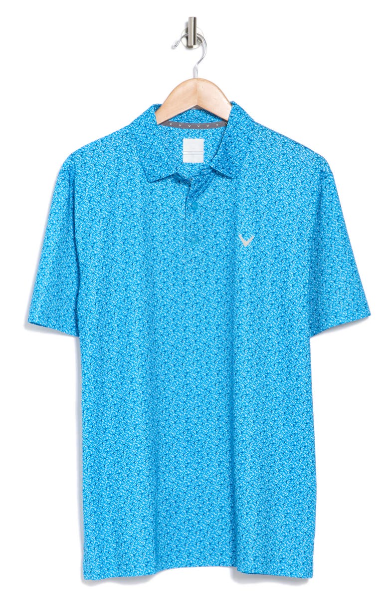 Callaway Confetti Chevron Golf Polo, Alternate, color, Methyl Blue