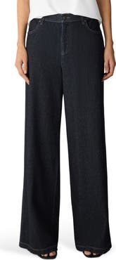 Eileen Fisher Organic Cotton Wide Leg Jeans