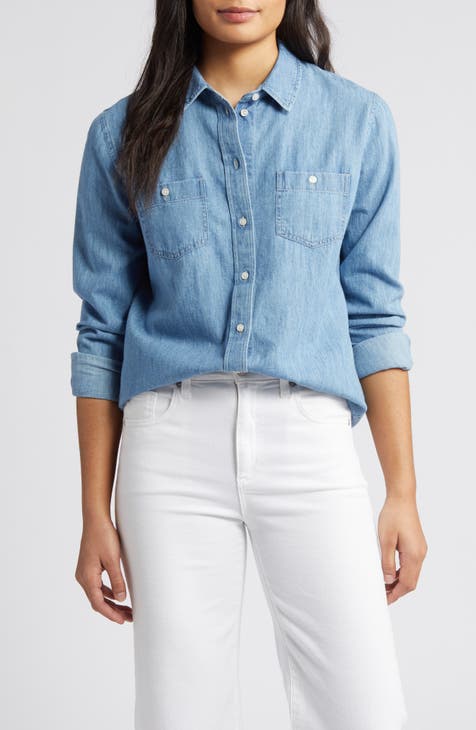 Women s Chambray Tops Nordstrom