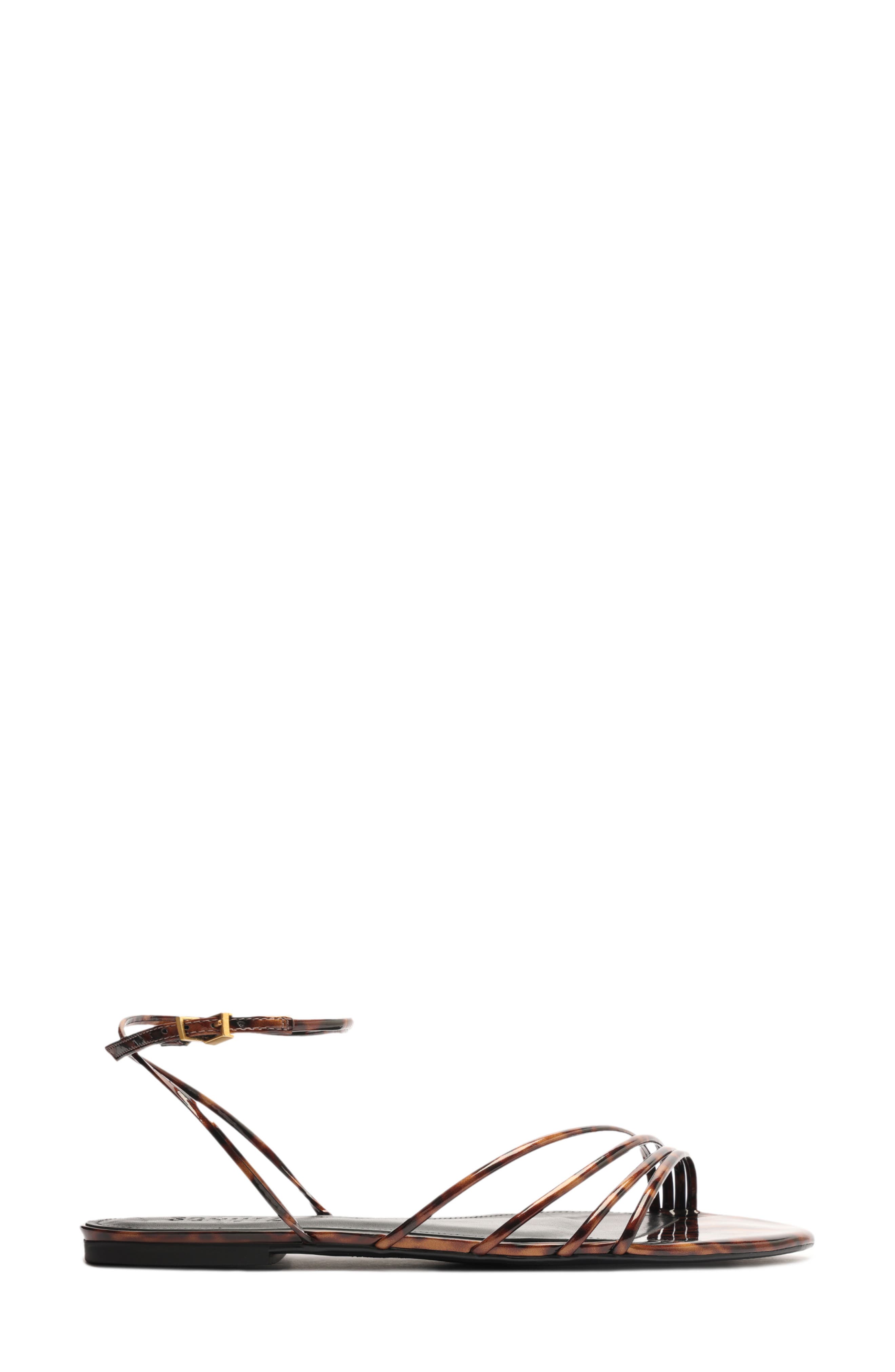 Schutz Inez Ankle Strap Sandal, Alternate, color, Brown