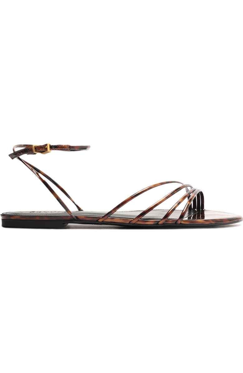 Schutz Inez Ankle Strap Sandal, Alternate, color, Brown
