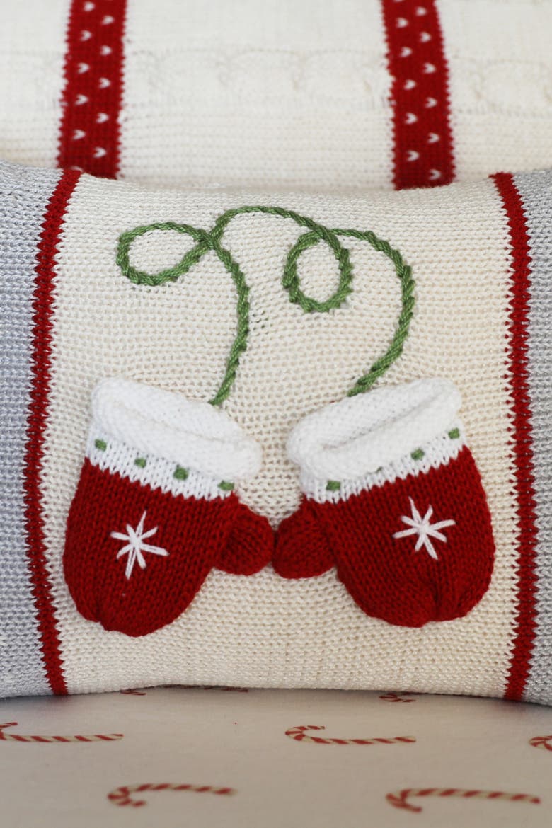 Mitten Mini Pillow, Alternate, color, Ivory