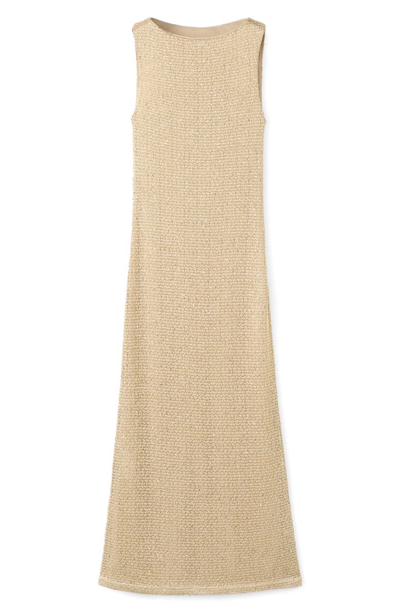 MANGO Sequin Knit Dress, Main, color, 