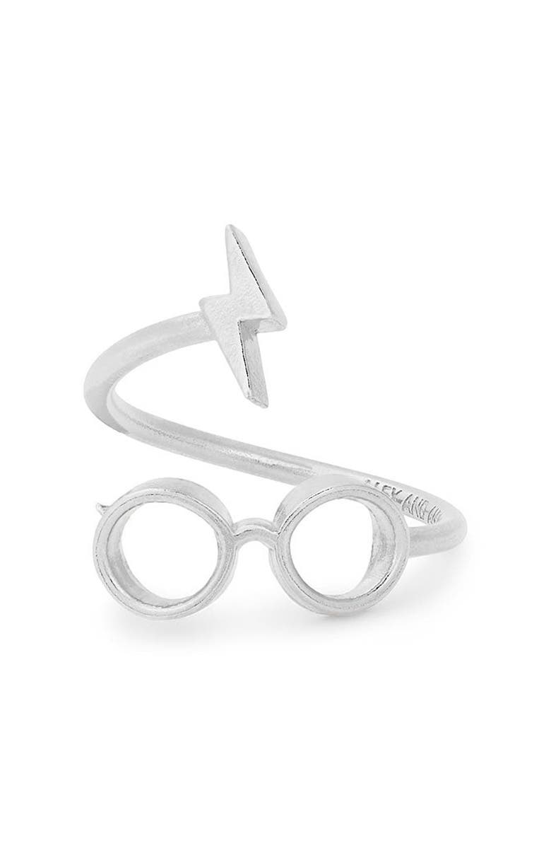 Alex and Ani Harry Potter (TM) Glasses Ring Wrap Super, Main, color, Silver