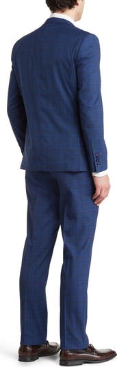Navy Check Suit