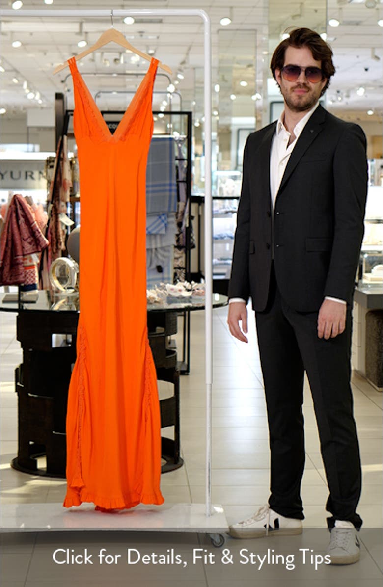 Embroidered Sleeveless Maxi Dress, sales video thumbnail