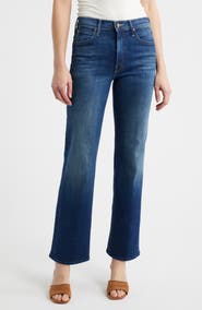MOTHER Lil Kick It High Waist Straight Leg Jeans