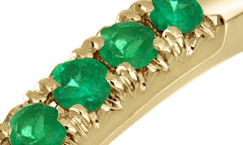 Bony Levy El Mar 18k Emerald Stacking Ring In 18k Yellow Gold - Emerald