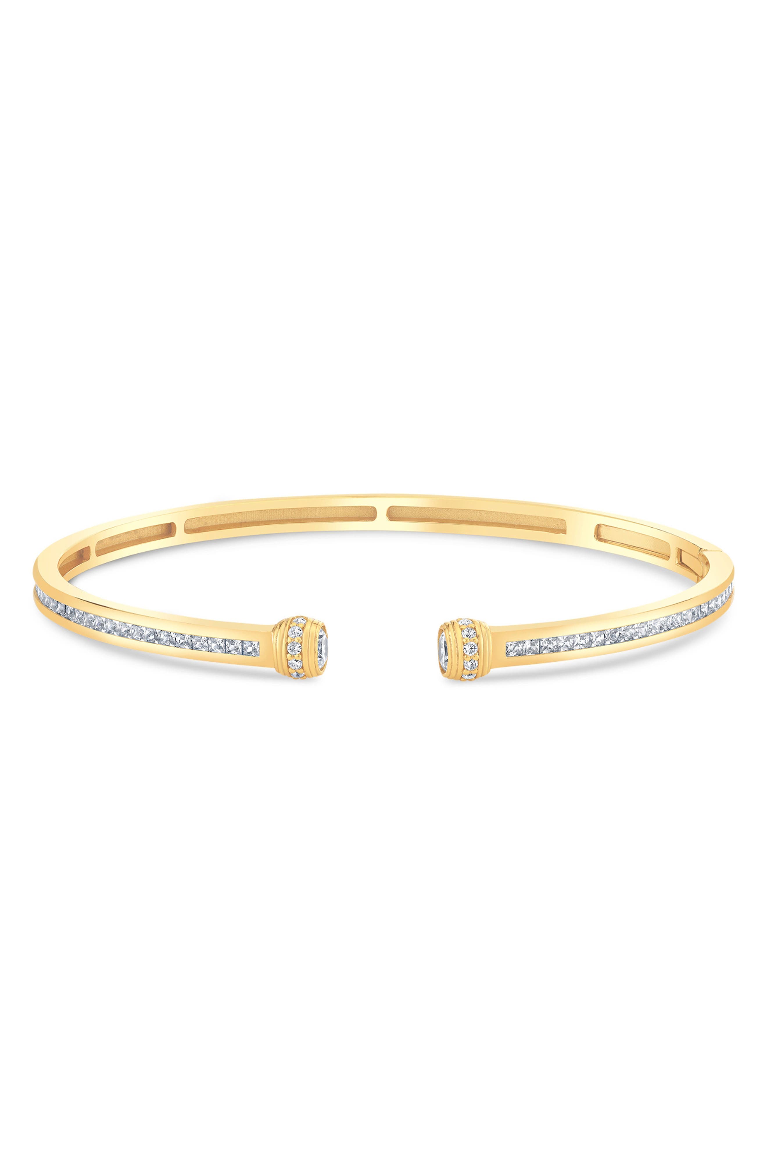 selected 18 KT YELLOW GOLD CLEAR CZ