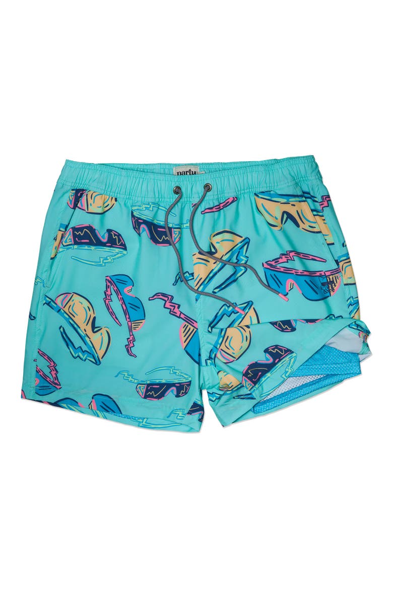 Blockers Happy Hour 7-inch Swim Trunks, Alternate, color, MINT GREEN