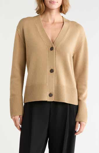 Shrunken Weekend Cotton & Wool Cardigan