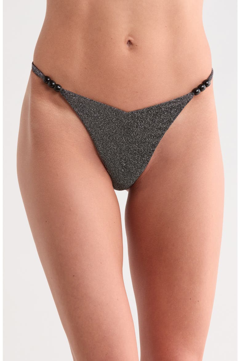 Fiji Bikini Bottoms, Main, color, SPARKLE BLACK