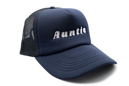 Rey To Z Auntie Foam Trucker Hat In Blue