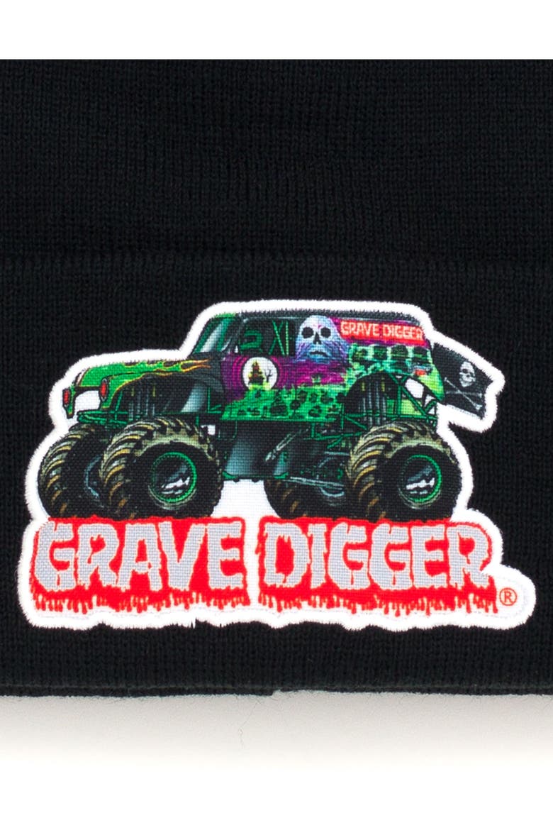 Grave Digger Beanie, Alternate, color, Grave Digger Black