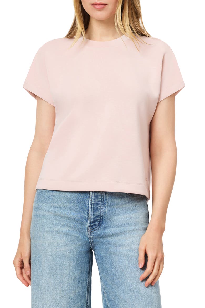 Curved Sleeve T-Shirt, Main, color, ROSE SMOKE
