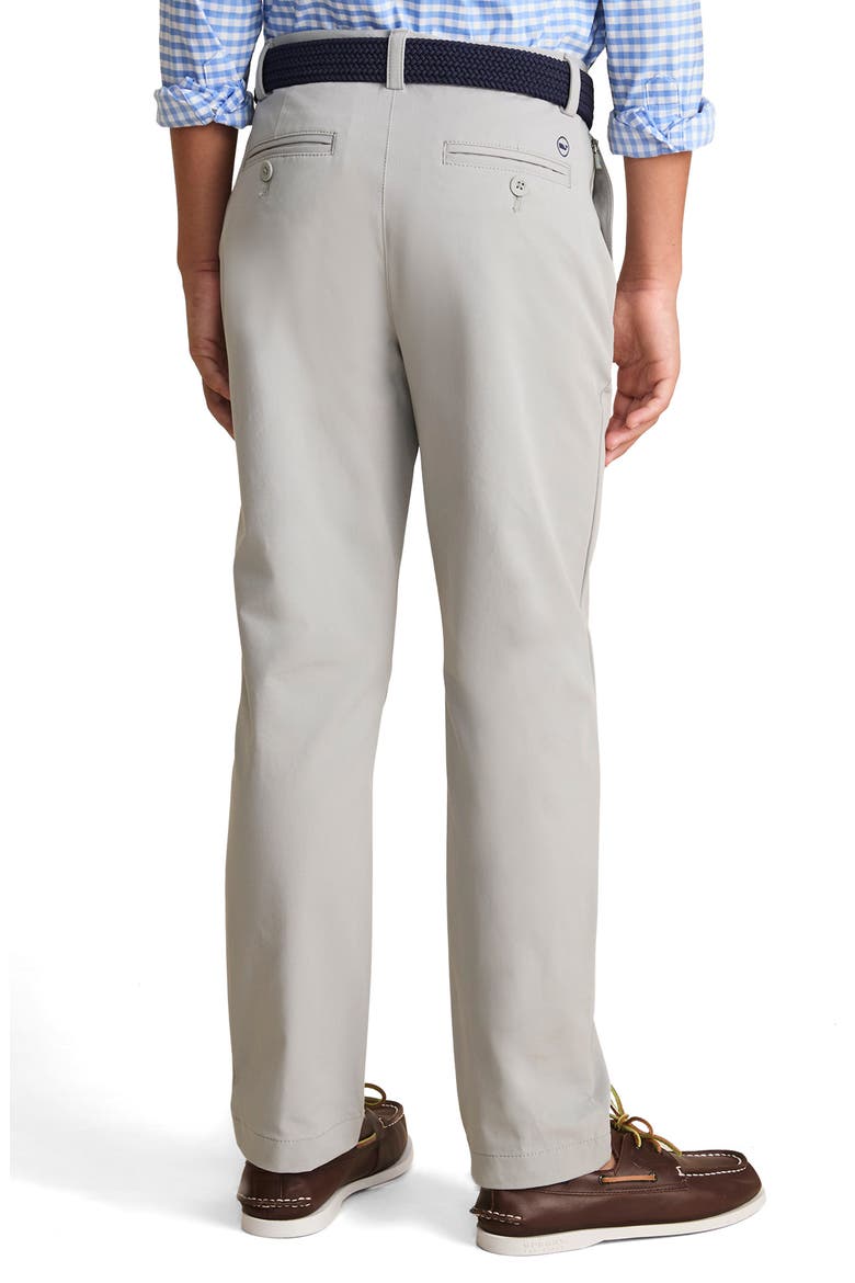 Kids' Flat Front Performance Chinos, Alternate, color, ULTIMATE GRAY