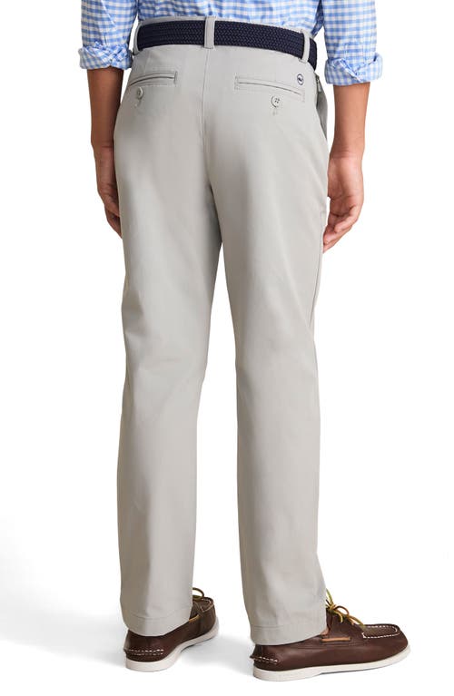 Vineyard Vines Kids' Flat Front Performance Chinos In Gray