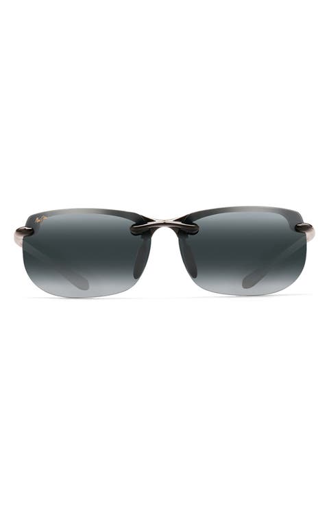 Banyans 70mm Polarized Rectangle Sunglasses