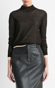 Vince Double Layer Turtleneck Sweater
