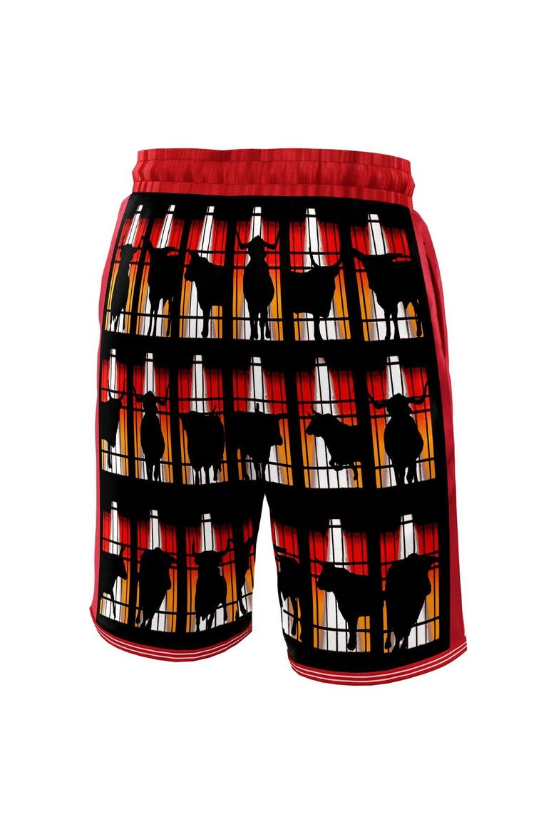 Unisex NBA & KidSuper Studios by Fanatics Red Chicago Bulls Hometown Shorts, Alternate, color, Red
