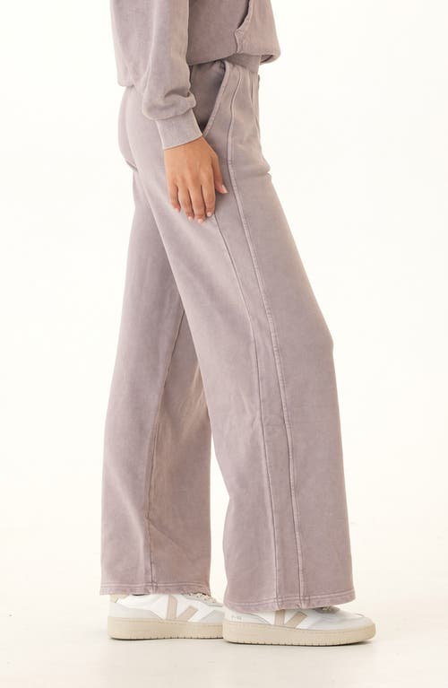 Threads 4 Thought Esmeralda Mineral Wash Wide Leg Pants In Purple