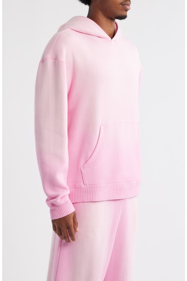 Core Oversize Organic Cotton Brushed Terry Hoodie, Alternate, color, SUN FADED PINK