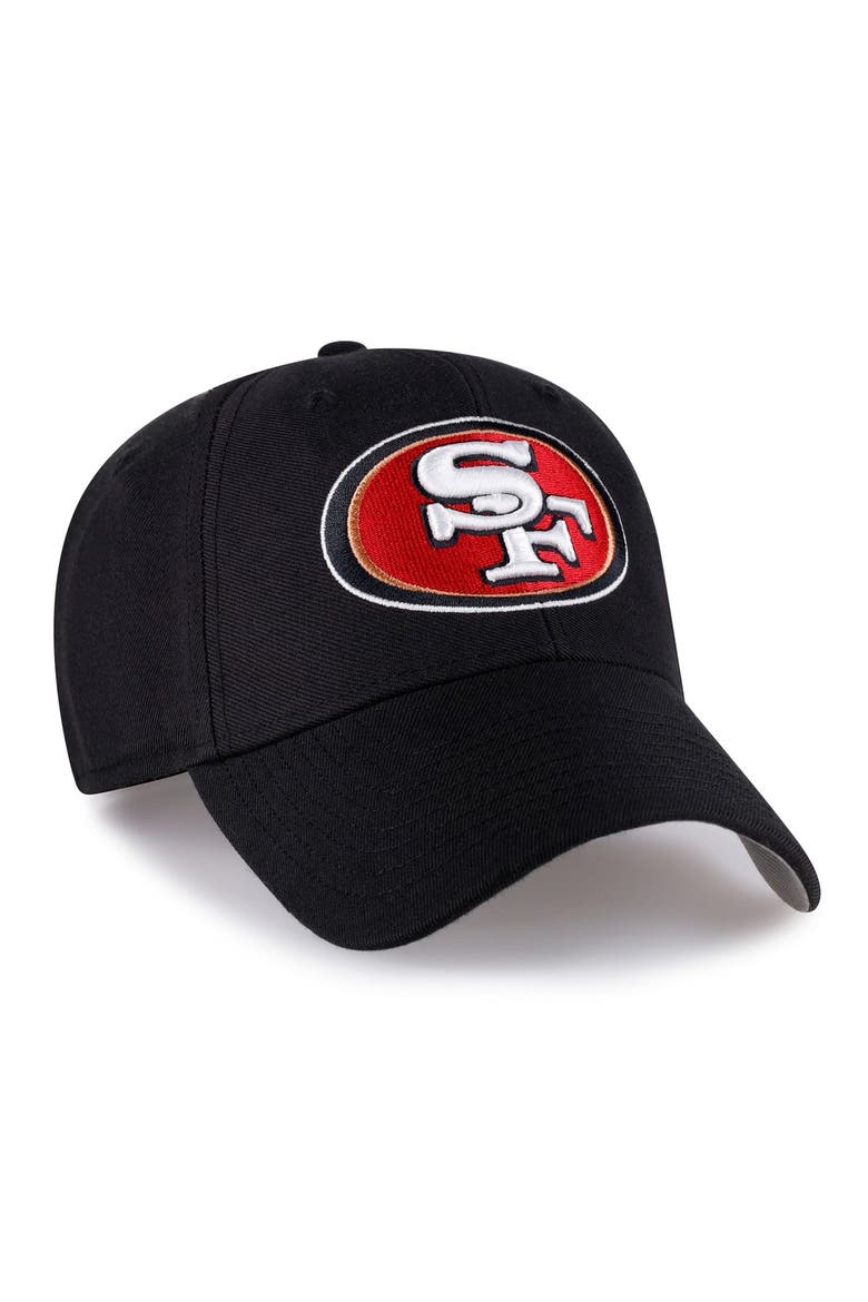 Men's '47  Black San Francisco 49ers MVP Adjustable Hat, Alternate, color, Black