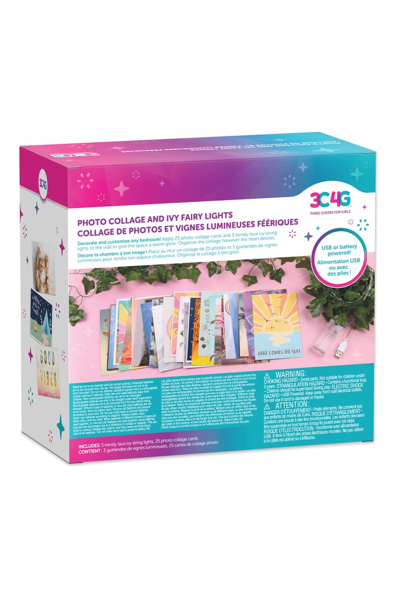 Make It Real Photo Collage & Ivy Fairy Lights Set, Alternate, color, Multicolored