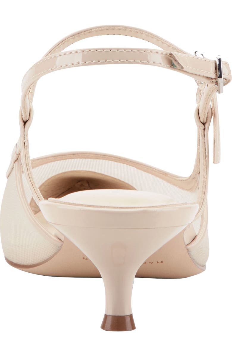 Marc Fisher LTD Ceddy Slingback Pointed Toe Kitten Heel Pump, Alternate, color, Ivory