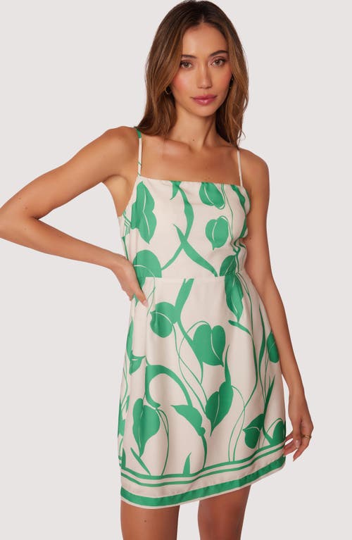 Lost + Wander Vineyard Vistas Sleeveless Minidress In Green-cream