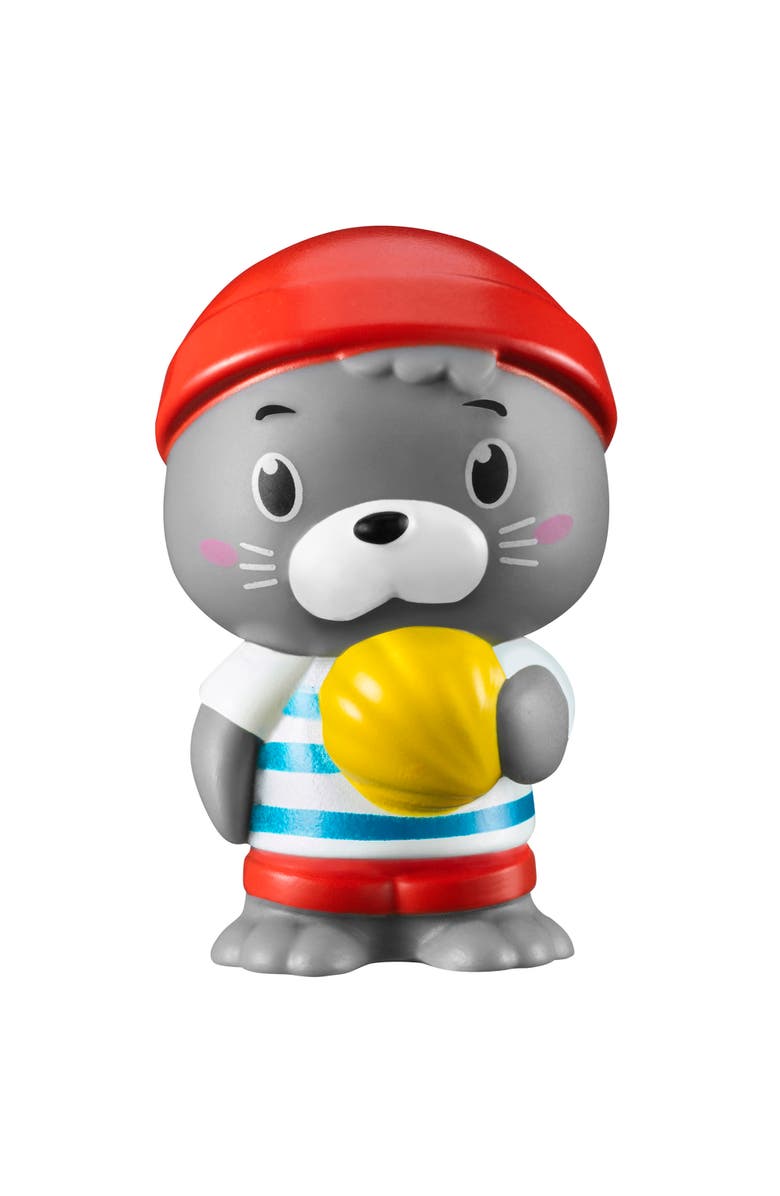 Timber Tots Nesting Boats 3 In 1 Playset, Seal Figure, Stacking Water Toy, Alternate, color, Multicolored