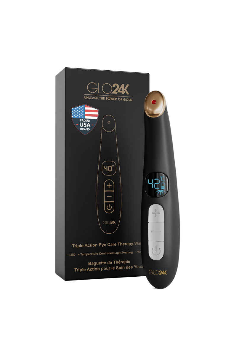 GLO24K UNLEASH THE POWER OF GOLD Triple Action Eye Care Therapy Wand, Main, color, Na
