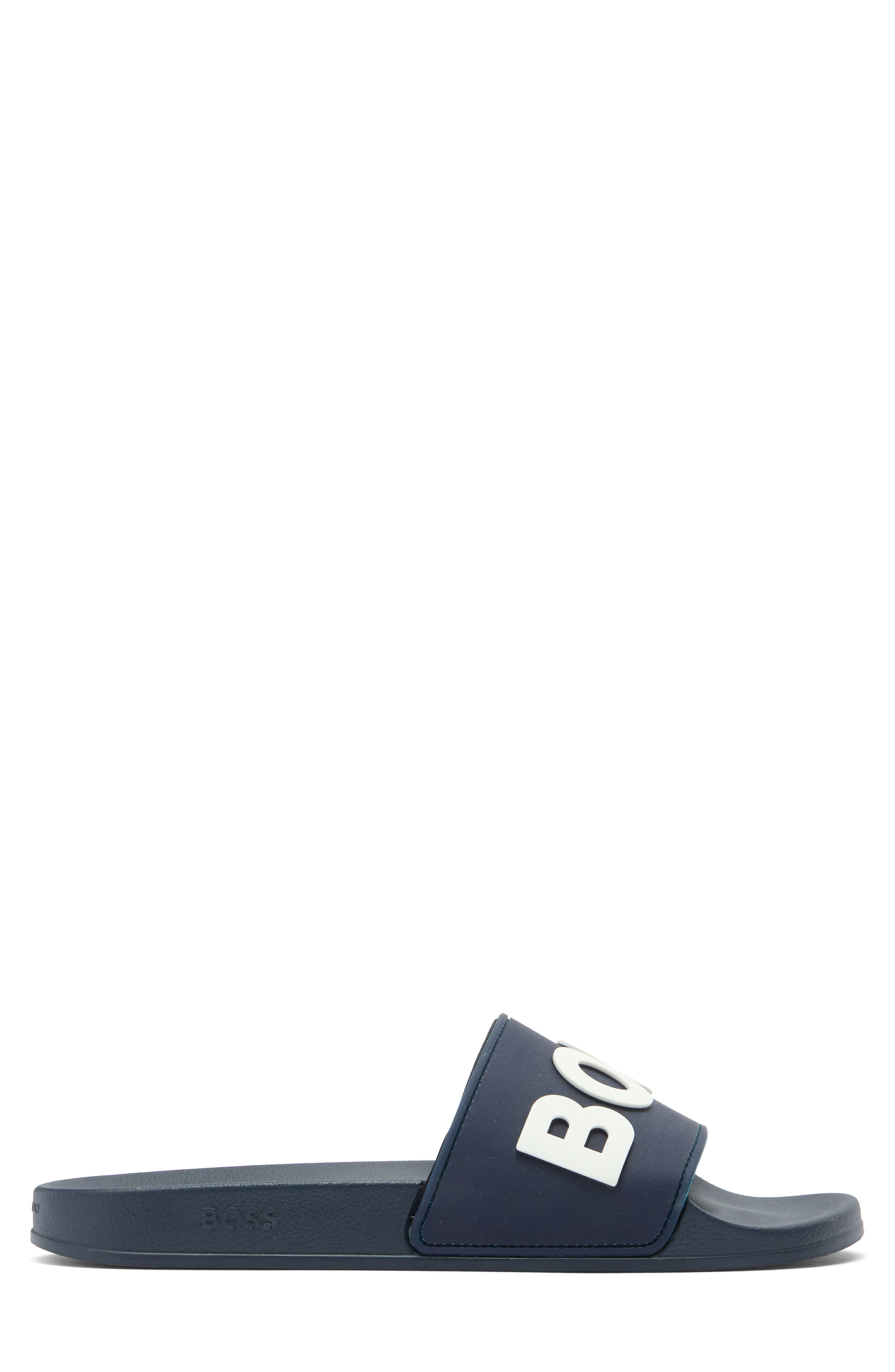 BOSS Kirk Slide Sandal, Alternate, color, Charcoal