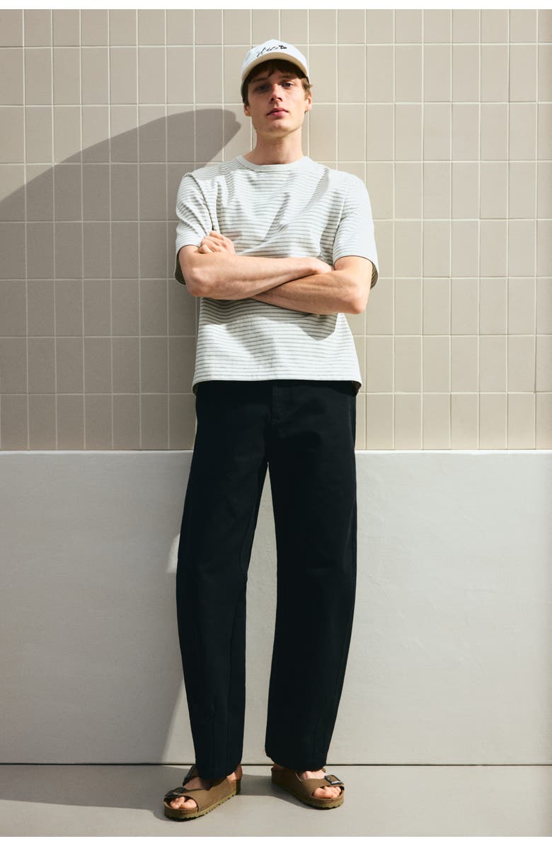 H&M Regular Fit T-shirt, Alternate, color, Cream